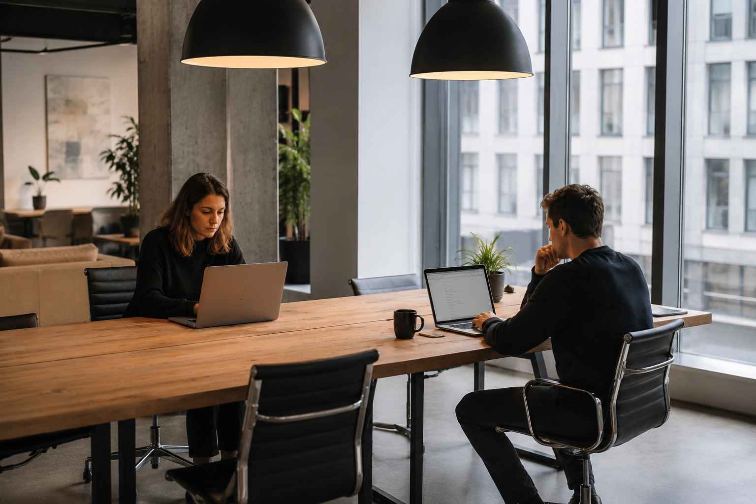 modern shared workspace